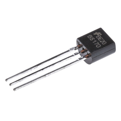 N-Channel MOSFET, 500 mA, 60 V, 3-Pin TO-92 onsemi BS170
