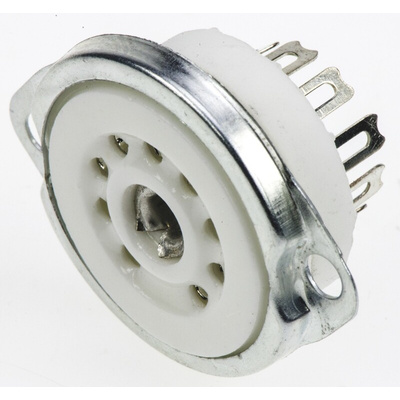RS PRO Thermionic Valve Base, B9A Base For 12AU7, 12AX7, 6DJ8, 6L13, B329, B339, CV491, CV492, E88CC, ECC82, ECC83