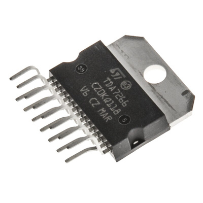 STMicroelectronics,7W, 15-Pin MULTIWATT V TDA7266