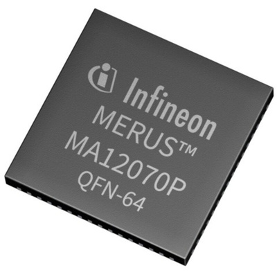 Infineon,160W, 64-Pin QFN 64 pins MA12070PXUMA1