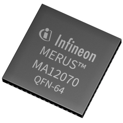 Infineon,160W, 64-Pin QFN 64 pins MA12070XUMA1