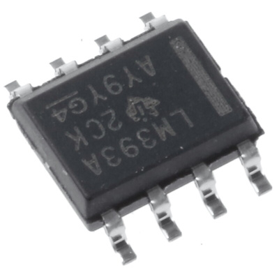 LM393AD Texas Instruments, Dual Comparator, Open Collector O/P, 1.3μs 3 → 28 V 8-Pin SOIC