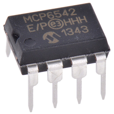 MCP6542-E/P Microchip, Dual Comparator, Push-Pull O/P, 1.6 to 5.5 V 8-Pin PDIP