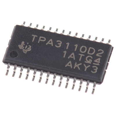 Texas Instruments, 2-ChannelAudio15W, 28-Pin HTSSOP TPA3110D2PWP
