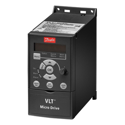 Danfoss VLT FC51 Inverter Drive, 3-Phase In, 0 → 200 (VVC+ Mode) Hz, 0 → 400 (U/f Mode) Hz Out, 0.37 kW,