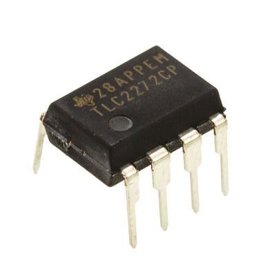 TLC2272CP Texas Instruments, Precision, Op Amp, RRO, 2.2MHz, 5 → 15 V, 8-Pin PDIP