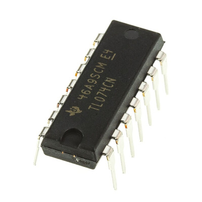 TL074CN Texas Instruments, Op Amp, 3MHz, 14-Pin PDIP