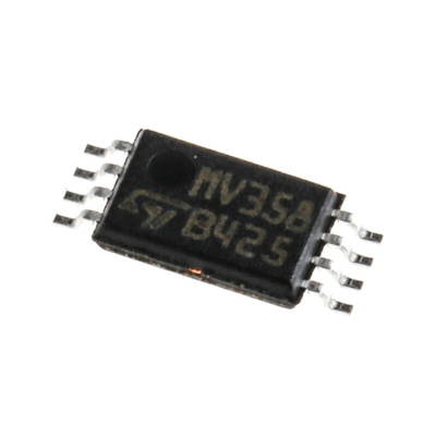 LMV358IPT STMicroelectronics, Low Power, Op Amp, RRIO, 1.3MHz, 3 V, 5 V, 8-Pin TSSOP