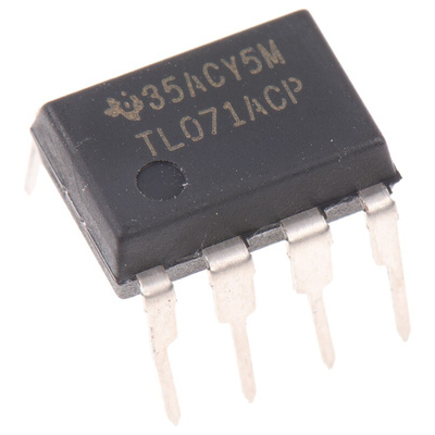 TL071ACP Texas Instruments, Op Amp, 3MHz, 8-Pin PDIP