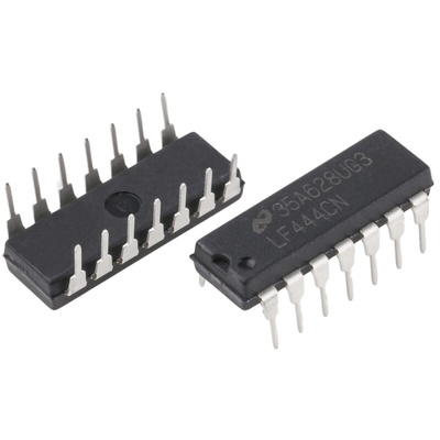 LF444CN/NOPB Texas Instruments, Op Amp, 1MHz, 14-Pin MDIP