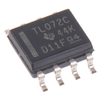 TL072CD Texas Instruments, Op Amp, 3MHz, 8-Pin SOIC