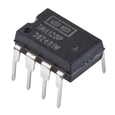 INA128PA Texas Instruments, Instrumentation Amplifier, 125μV Offset 1.3MHz, 8-Pin PDIP
