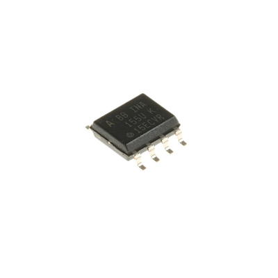 INA155UA Texas Instruments, Instrumentation Amplifier, 1mV Offset, R-RO, 3 V, 5 V, 8-Pin SOIC