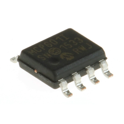 MCP601-I/SN Microchip, Op Amp, RRO, 2.8MHz, 3 V, 5 V, 8-Pin SOIC