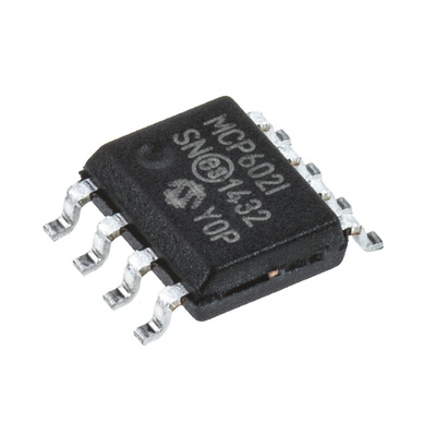 MCP602-I/SN Microchip, Op Amp, RRO, 2.8MHz, 3 V, 5 V, 8-Pin SOIC