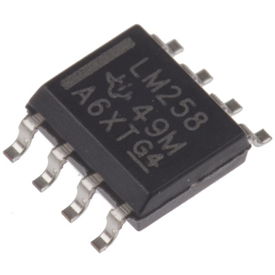 LM258D Texas Instruments, Precision, Op Amp, 700kHz, 5 → 28 V, 8-Pin SOIC