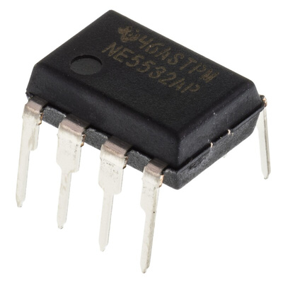 NE5532AP Texas Instruments, Op Amp, 10MHz, 8-Pin PDIP