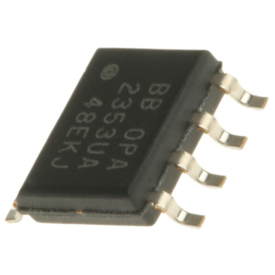 OPA2353UA Texas Instruments, Precision, Op Amp, RRIO, 44MHz, 3 V, 5 V, 8-Pin SOIC
