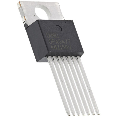 OPA547T-1 Texas Instruments, Power, Op Amp, 1MHz, 8 → 60 V, 7-Pin TO-220