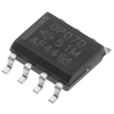 OP07DD Texas Instruments, Op Amp, 600kHz, 8-Pin SOIC