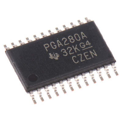 PGA280AIPW Texas Instruments, Instrumentation Amplifier, 250μV Offset 6MHz, R-RI/O, 40 V, 24-Pin TSSOP