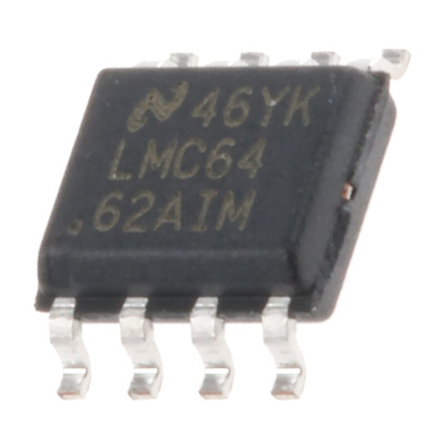 LMC6462AIM/NOPB Texas Instruments, Precision, Op Amp, RRIO, 50kHz, 5 → 15 V, 8-Pin SOIC