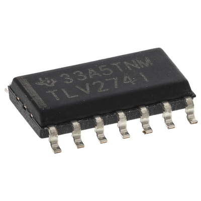 TLV274IDR Texas Instruments, Precision, Op Amp, RRO, 3MHz, 5 V, 14-Pin SOIC