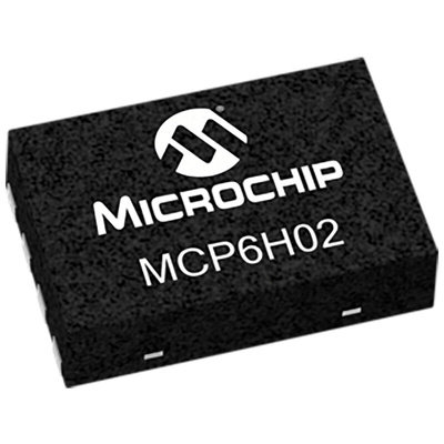 MCP6H02T-E/MNY Microchip, Op Amp, RRO, 1.2MHz, 3.5 → 16 V, 8-Pin TDFN