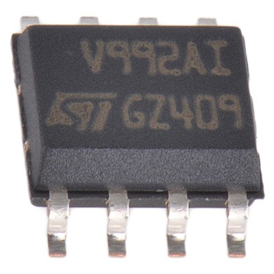 TSV992AIDT STMicroelectronics, Op Amp, RRIO, 20MHz, 2.5 → 5.5 V, 8-Pin SOIC