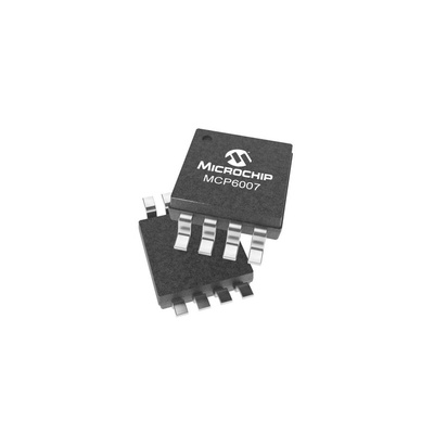 MCP6007-E/MS Microchip, Dual Operational, Op Amp, 1MHz 1800 MHz, 1.8 → 5.5 V, 8-Pin SOIC/MSOP