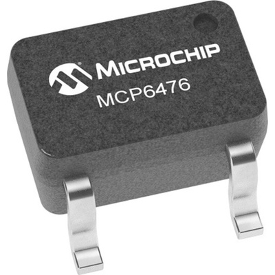 MCP6476UT-E/LT Microchip, Operational Amplifier, Op Amp, RRIO, 3MHz, 5.5 V, 5-Pin SC70-5