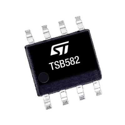 TSB582IDT STMicroelectronics, Dual Operational, Op Amp, RRO, 3.1MHz, 36 V, 8-Pin SO8
