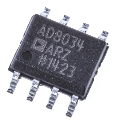 AD8034ARZ Analog Devices, Op Amp, RRO, 6 → 18 V, 8-Pin SOIC
