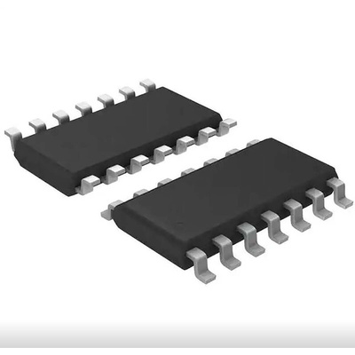 TS924AIYDT STMicroelectronics, Quad Operational Amplifier, Op Amp, RRIO, 4MHz 4 MHz, 5 V, 14-Pin D SO14