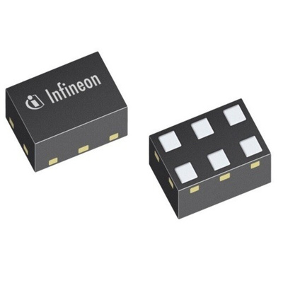 BGA729N6E6327XTSA1 Infineon, RF Amplifier Low Noise, 16.3 dB 1000 MHz, 6-Pin TSNP-6-2