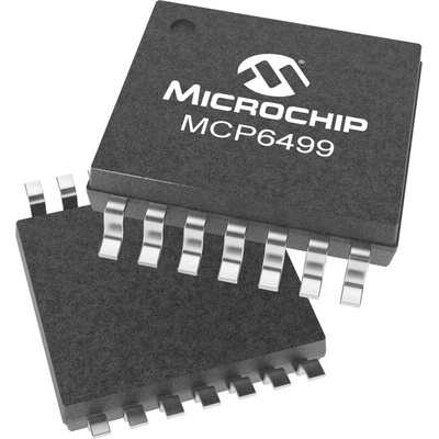 MCP6499-E/ST Microchip, Operational Amplifier, Op Amp, RRIO, 30MHz, 1.8 → 5.5 V, 14-Pin TSSOP