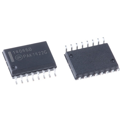 MC14046BDWG, PLL Circuit 18 V 16-Pin SOIC