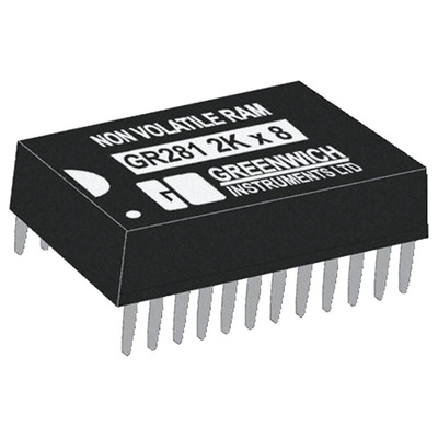 STMicroelectronics M48T12-70PC1, Real Time Clock (RTC), 16kbit RAM, 24-Pin PCDIP