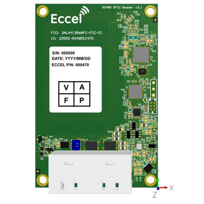 Eccel Technology Ltd RS485 Reader FCC-IC approved RF Transmitter Module, 5V dc