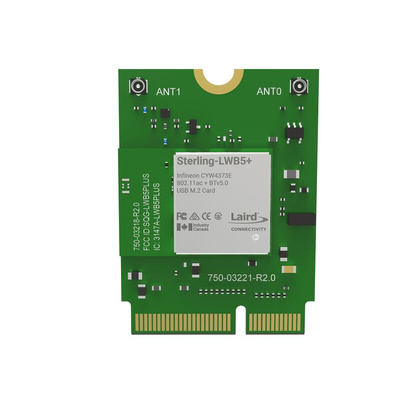 Laird Connectivity 453-00049 3.3V WiFi and Bluetooth Module, 802.11a, IEEE 802.11ac, IEEE 802.11b/g, IEEE 802.11n UART,