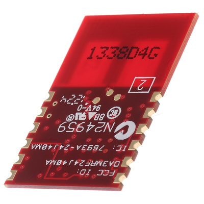 Microchip MRF24J40MA-I/RM Zigbee Transceiver, 12-Pin Module