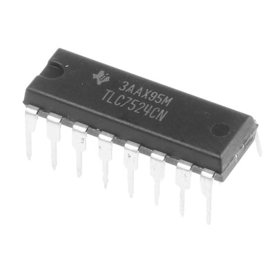 Texas Instruments, DAC 8 bit-, 10Msps, ±2.5LSB Parallel, 16-Pin PDIP