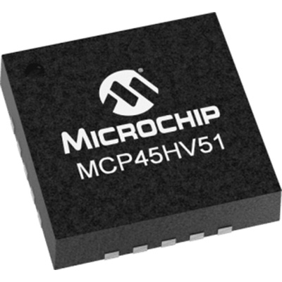 MCP45HV51-103E/MQ, Digital Potentiometer 10kΩ 256-Position Linear Serial-I2C 20 Pin, QFN
