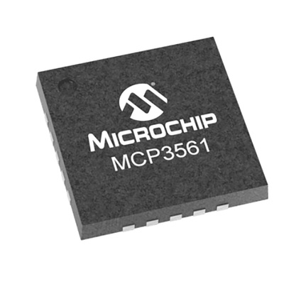 Microchip, 24 bit- ADC 153.6ksps, 20-Pin UQFN