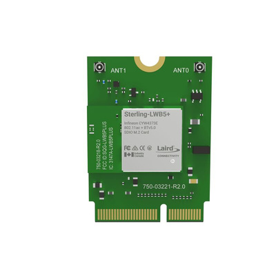 Laird Connectivity 453-00048 3.3V WiFi and Bluetooth Module, 802.11a, IEEE 802.11ac, IEEE 802.11b/g, IEEE 802.11n UART,