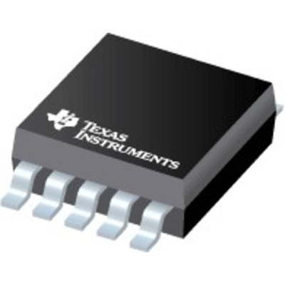 Texas Instruments, DAC Quad 10 bit-, 188ksps, ±1.0%FSR Serial (I2C), 10-Pin MSOP