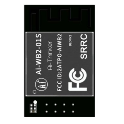 RF Solutions Ai-WB2-01S 2.7 → 3.6V WiFi and Bluetooth Module, IEEE 802.11 b/g/n GPIO, PCM, UART