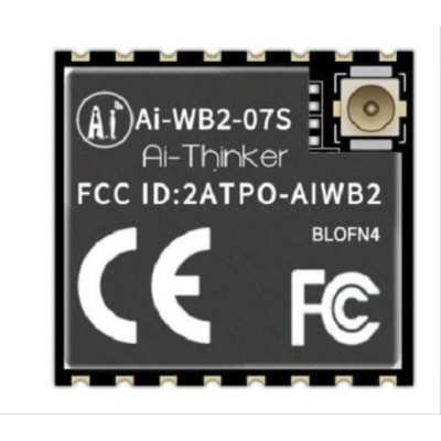 RF Solutions Ai-WB2-07S 2.7 → 3.6V WiFi and Bluetooth Module, IEEE 802.11 b/g/n ADC, GPIO, I2C, SPI, UART