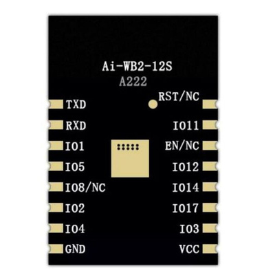 RF Solutions Ai-WB2-12S 2.7 → 3.6V WiFi and Bluetooth Module, IEEE 802.11 b/g/n ADC, GPIO, I2C, SPI, UART