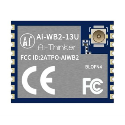 RF Solutions Ai-WB2-13U 2.7 → 3.6V WiFi and Bluetooth Module, IEEE 802.11 b/g/n ADC, GPIO, I2C, SPI, UART